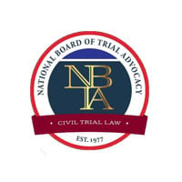 National Board of Trial Advocacy NBTA civil trial law est. 1977